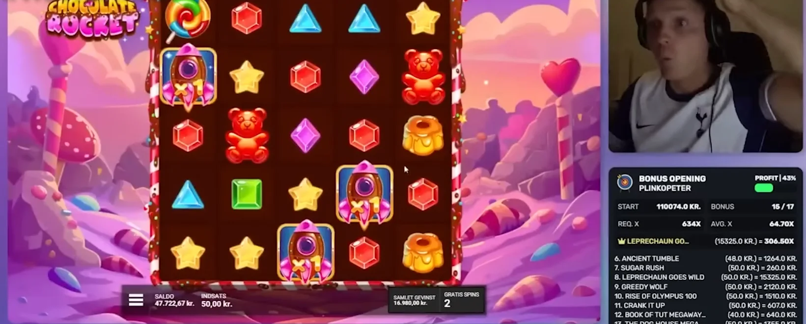 Plinko Peter i en bonusrunde på en spilleautomat